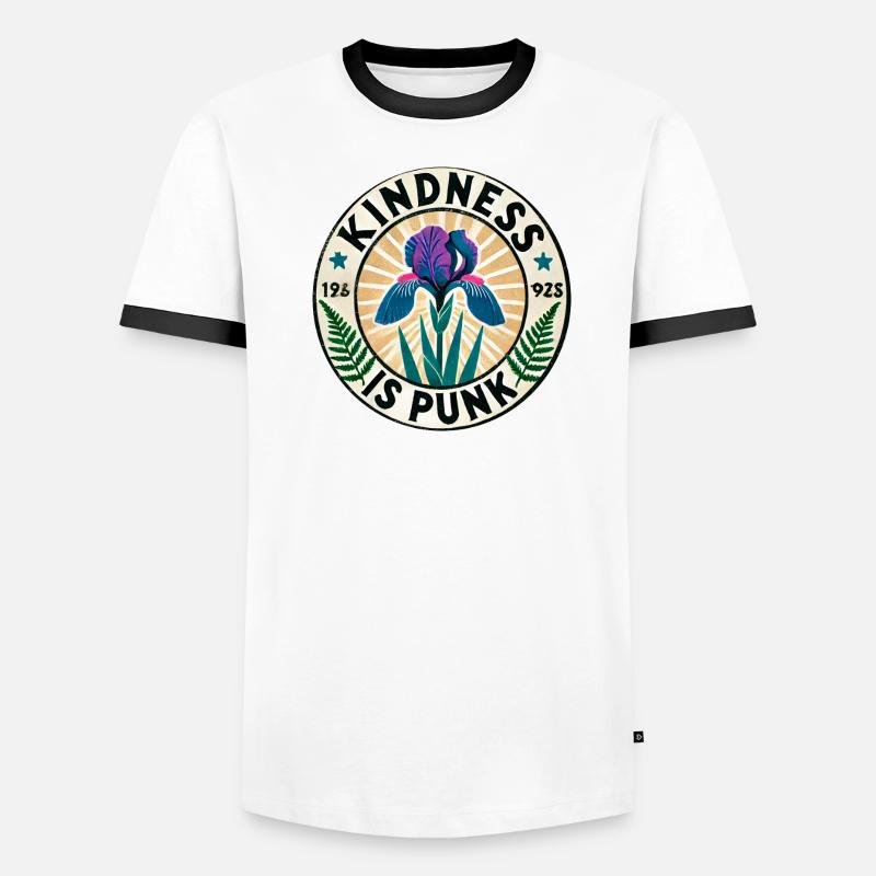 Kindness Is Punk Iris Patch Men's Ringer Shirt