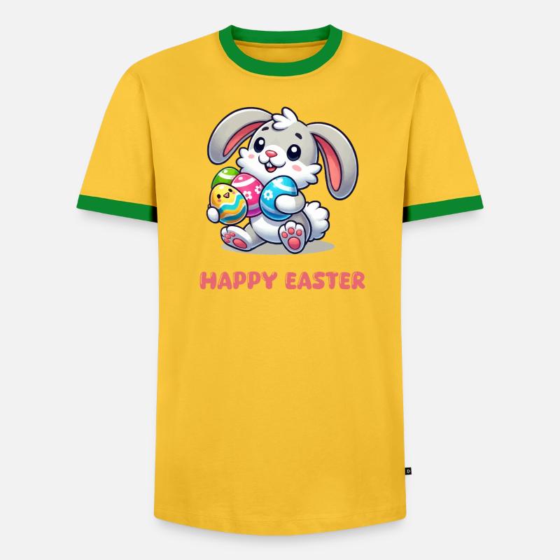 Bunny Easter Bunny Comic - Men's Ringer Shirt - undefined