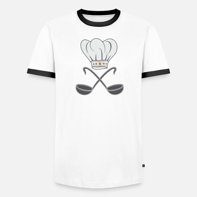 Chef's hat, spoon Men's Ringer Shirt