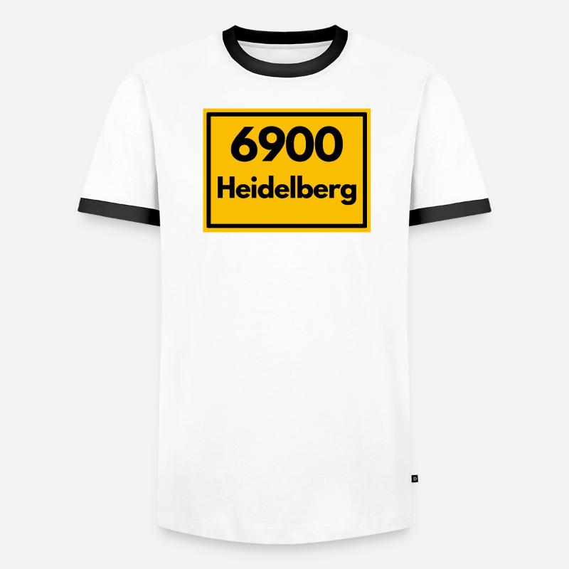ANCIEN CODE POSTAL RETRO 6900 HEIDELBERG T-shirt contrasté Homme