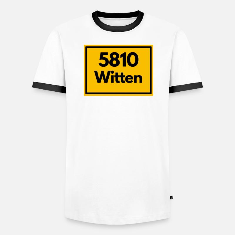 OLD POSTCODE POSTCODE RETRO 5810 WITTEN RUHRGEBIET Men's Ringer Shirt