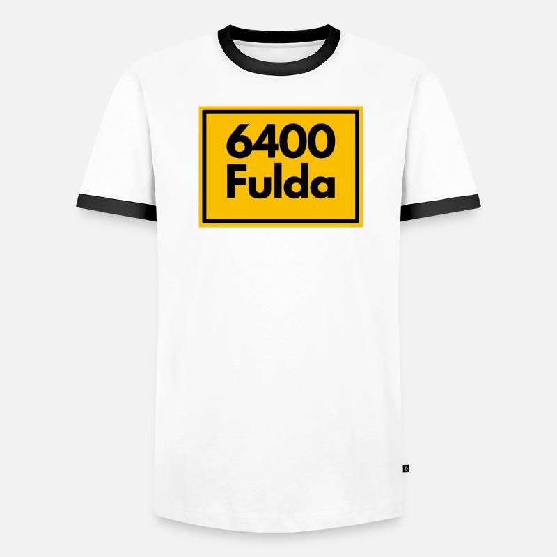 ANCIEN CODE POSTAL RETRO 6400 FULDA - HESSEN T-shirt contrasté Homme