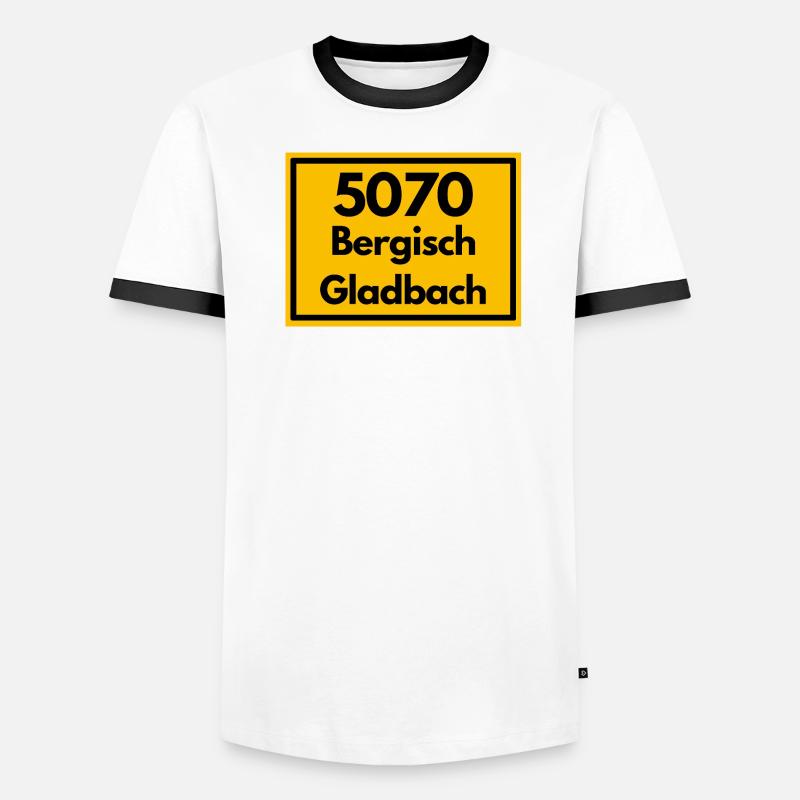 ANCIEN CODE POSTAL RETRO 5070 BERGISCHGLADBACH T-shirt contrasté Homme