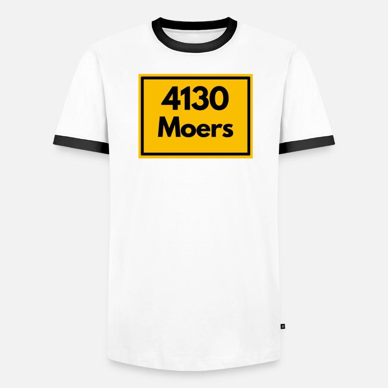 ANCIEN CODE POSTAL RETRO 4130 MOERS NIEDERRHEIN T-shirt contrasté Homme