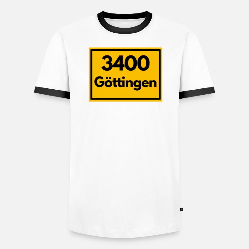 ANCIEN CODE POSTAL RETRO 3400 UNIVERS DE GÖTTINGEN T-shirt contrasté Homme