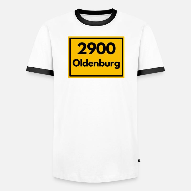 OLD POSTCODE POSTCODE RETRO 2900 OLDENBURG - HANSE Men's Ringer Shirt