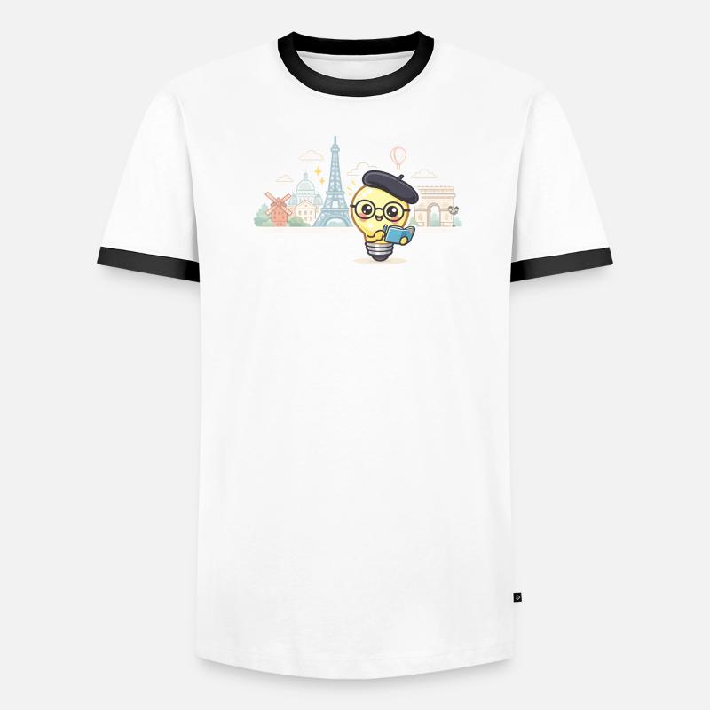Parisian Lightbulb Scholar Men's Ringer Shirt