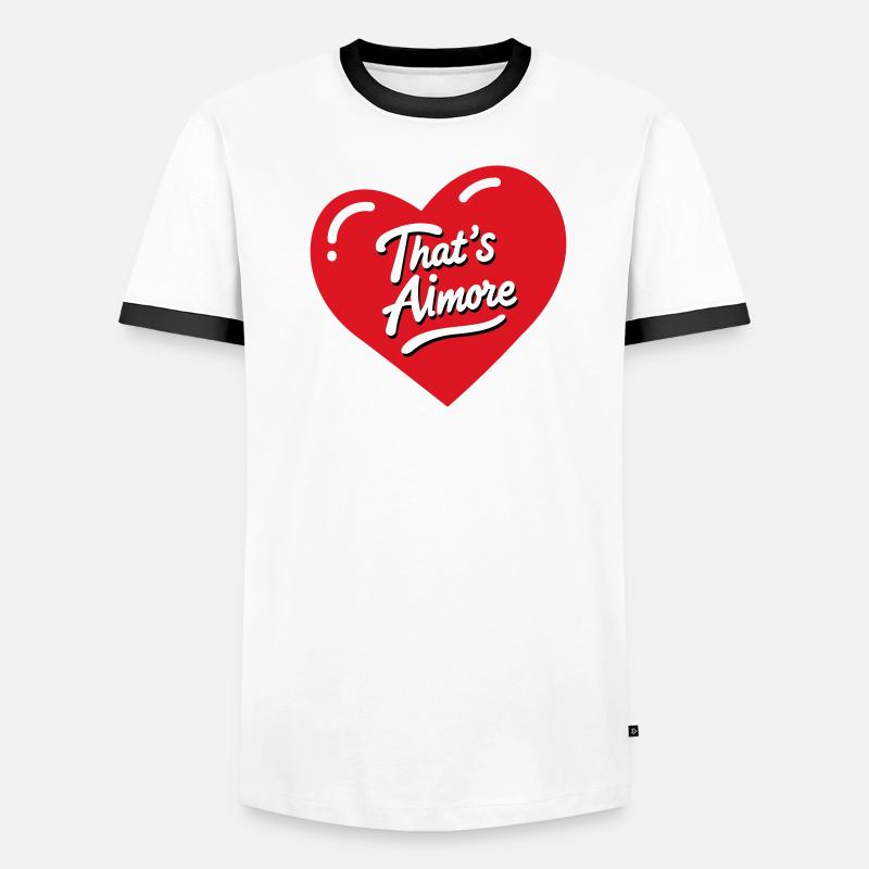 C’est le jeu de mots « AiMore » avec elle T-shirt contrasté Homme