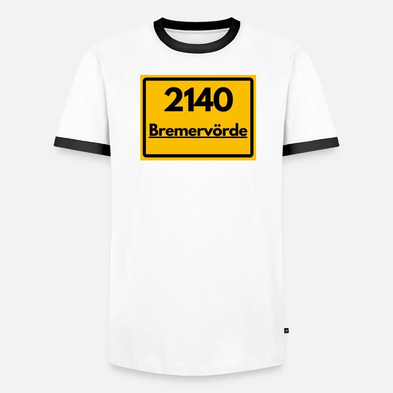ANCIEN CODE POSTAL RETRO 2140 BREMERVÖRDE T-shirt contrasté Homme