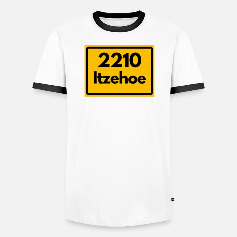 ANCIEN CODE POSTAL RÉTRO 2210 ITZHOE – VENTILATEURS T-shirt contrasté Homme