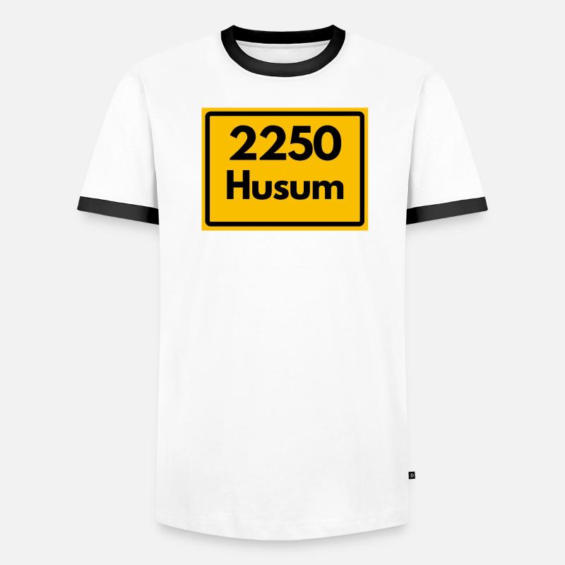 ANCIEN CODE POSTAL RETRO 2250 HUSUM – NORDSEE T-shirt contrasté Homme