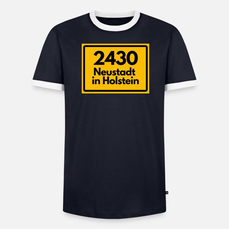 ANCIEN CODE POSTAL 2430 NEUSTADT EN HOLSTEIN T-shirt contrasté Homme