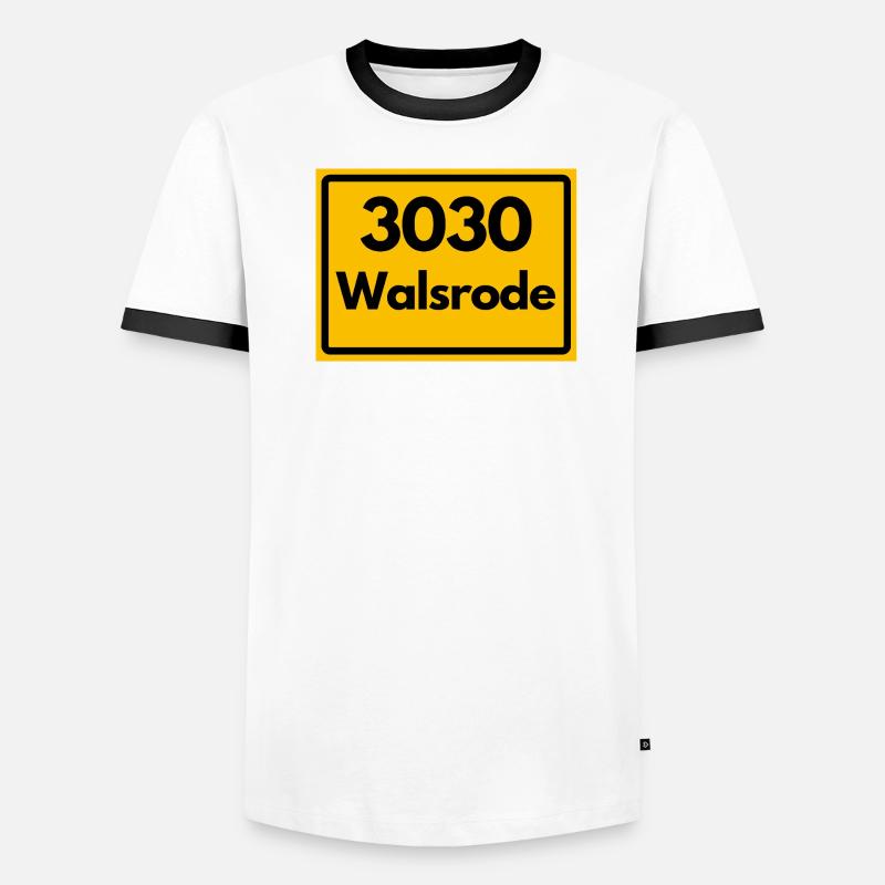 OLD POSTCODE POSTCODE RETRO 3030 WALSRODE VOGELW. Men's Ringer Shirt