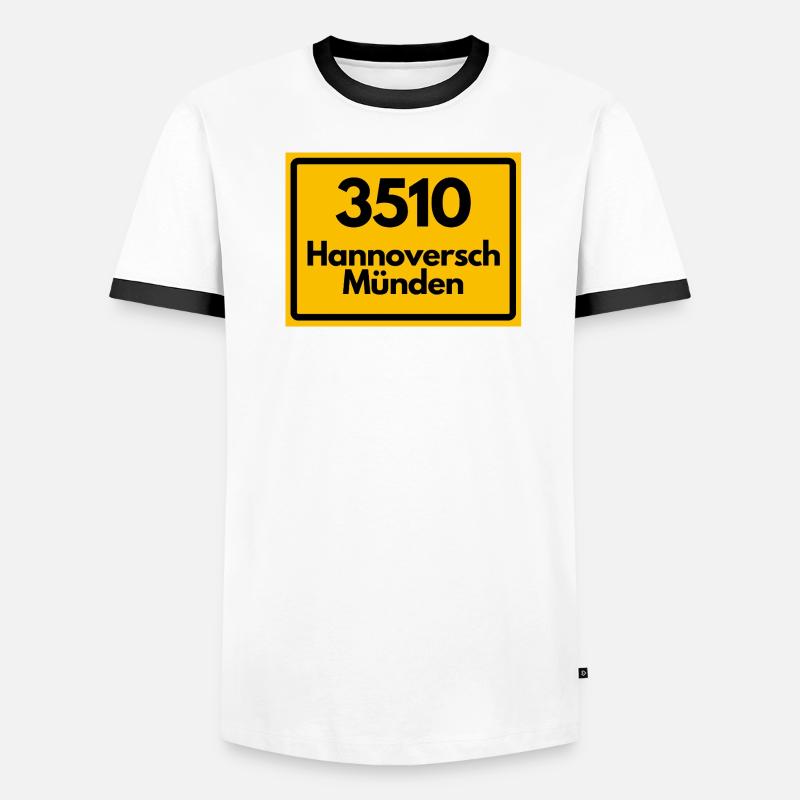 OLD POSTCODE ZIP CODE 3510 HANNOVERSCH MÜNDEN HANN Men's Ringer Shirt