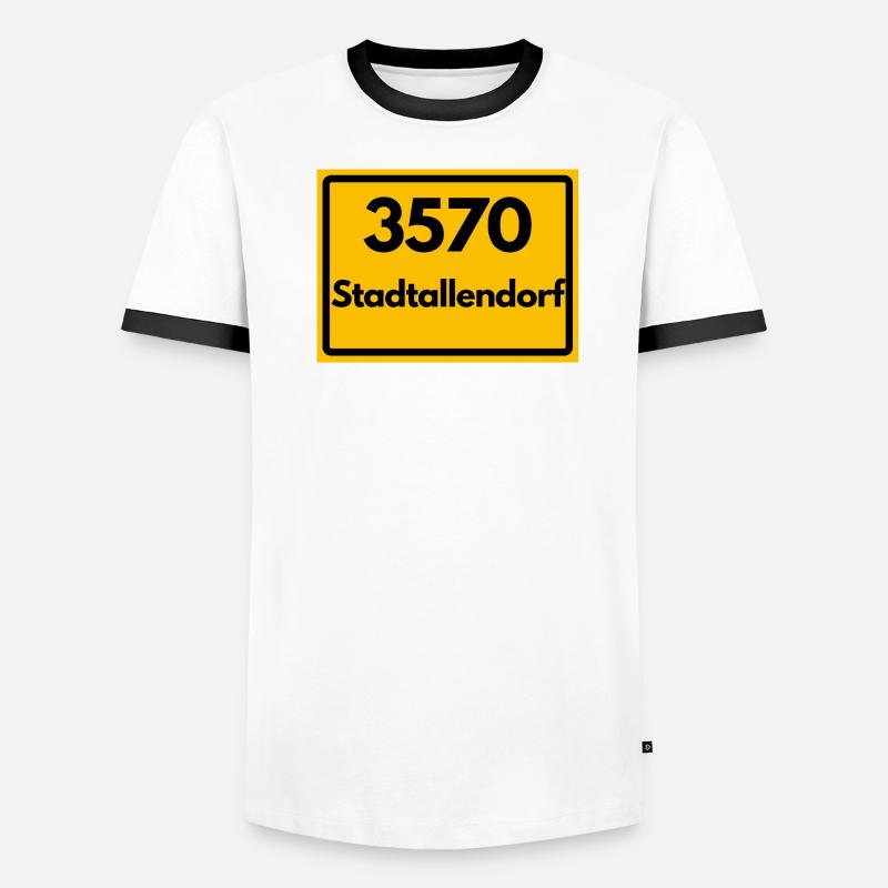 ANCIEN CODE POSTAL RÉTRO 3570 STADTALLENDORF T-shirt contrasté Homme