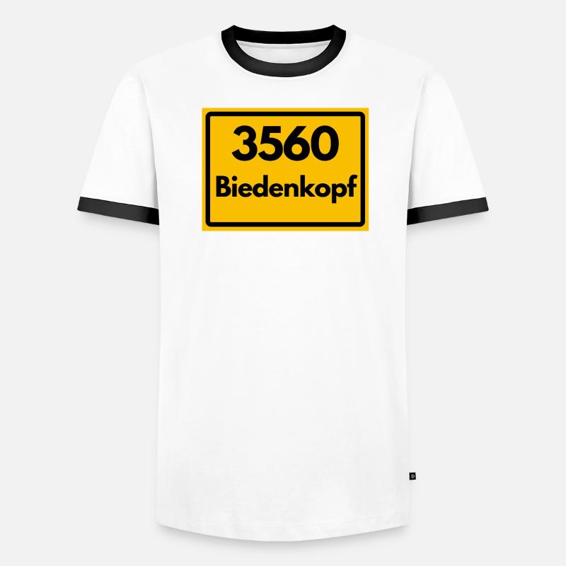 ANCIEN CODE POSTAL RETRO 3560 BIEDENKOPF T-shirt contrasté Homme