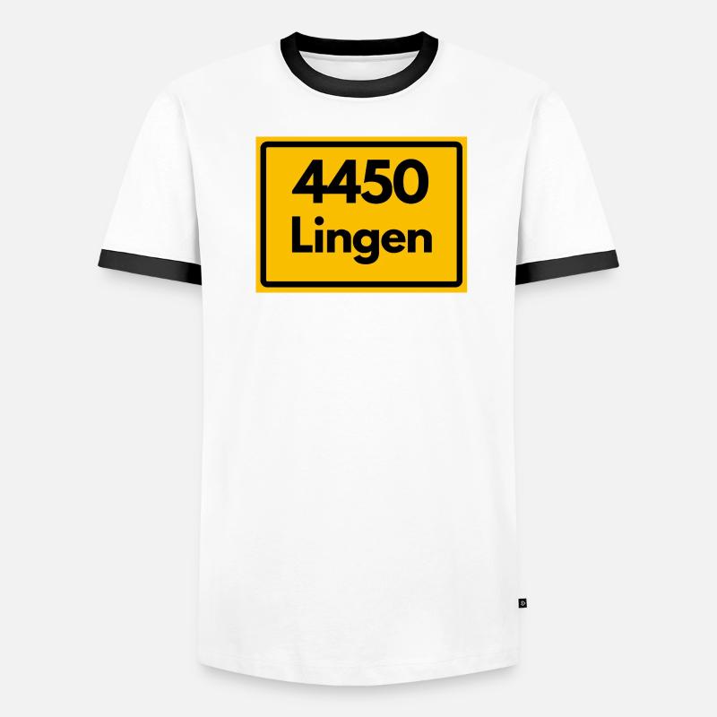 ANCIEN CODE POSTAL RETRO 4450 LINGEN T-shirt contrasté Homme