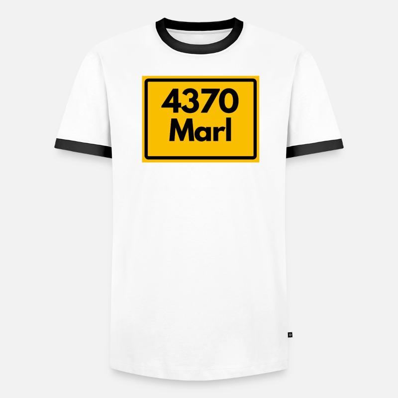 OLD POSTCODE POSTCODE RETRO 4370 MARL – NRW Men's Ringer Shirt