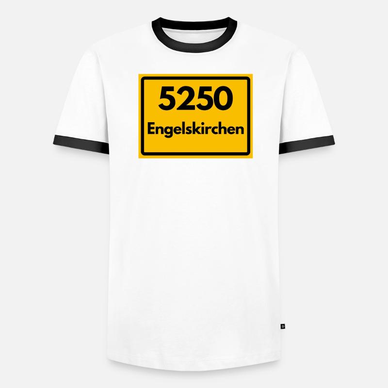 ANCIEN CODE POSTAL RETRO 5250 ENGELSKIRCHEN T-shirt contrasté Homme