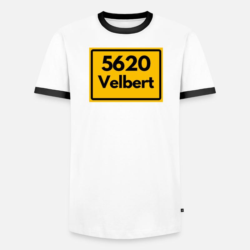 ANCIEN CODE POSTAL RETRO 5620 VELBERT NRW T-shirt contrasté Homme
