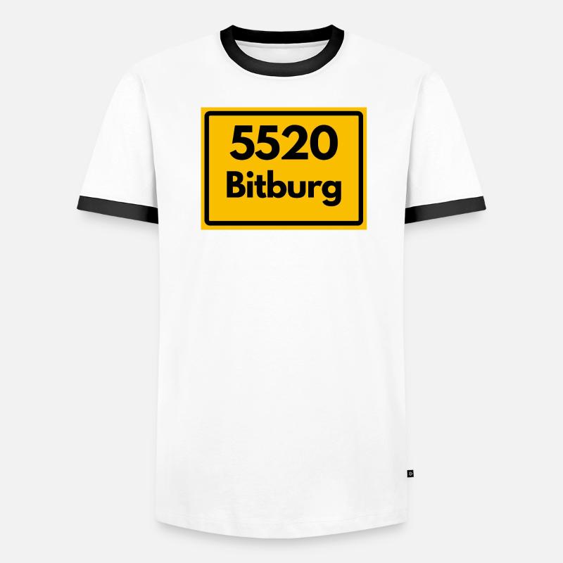 ANCIEN CODE POSTAL RETRO 5520 BITBURG T-shirt contrasté Homme