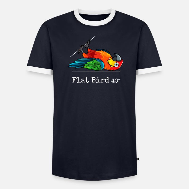 Flat Bird at 40 degrees - Men's Ringer Shirt - undefined