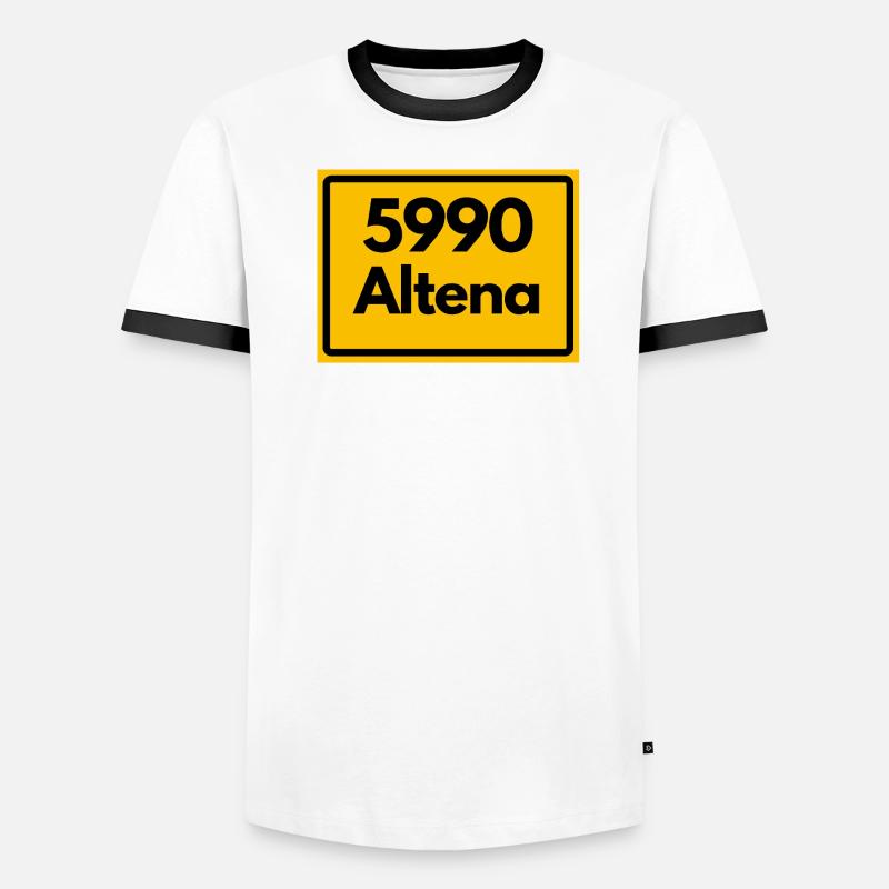 ANCIEN CODE POSTAL RETRO 5990 ALTENA HEIMAT T-shirt contrasté Homme