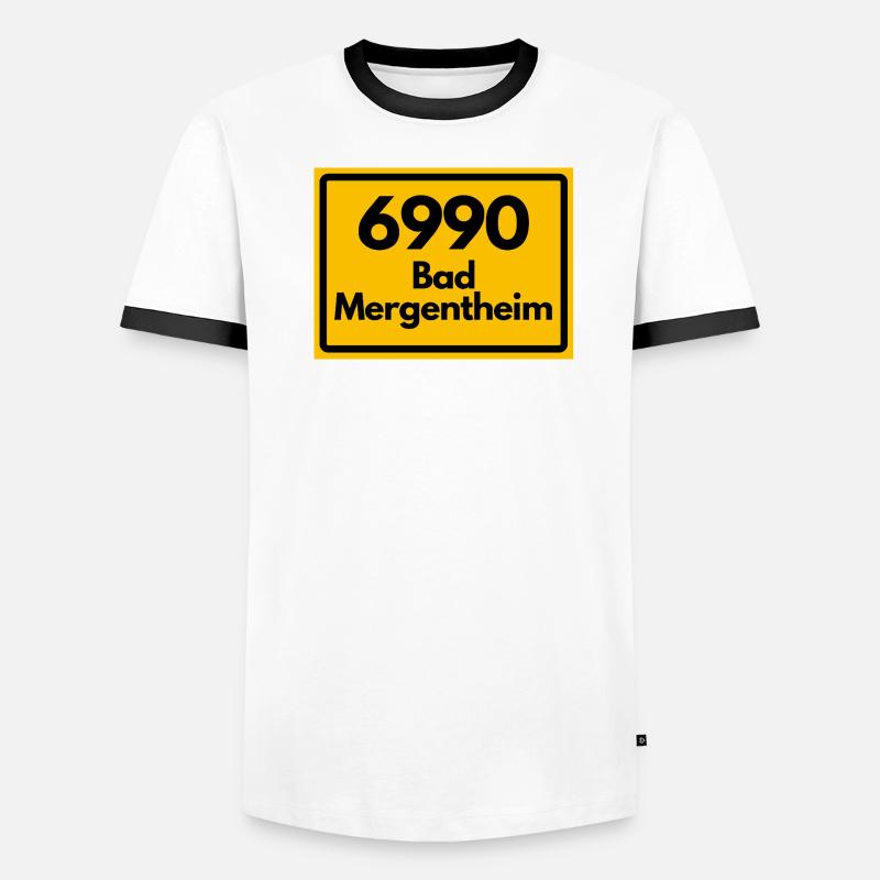 ANCIEN CODE POSTAL RETRO 6990 BAD MERGENTHEIM T-shirt contrasté Homme