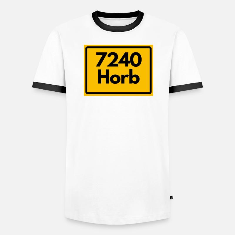 OLD POSTCODE POSTCODE RETRO 7240 HORB HEIMATSTOLZ Men's Ringer Shirt