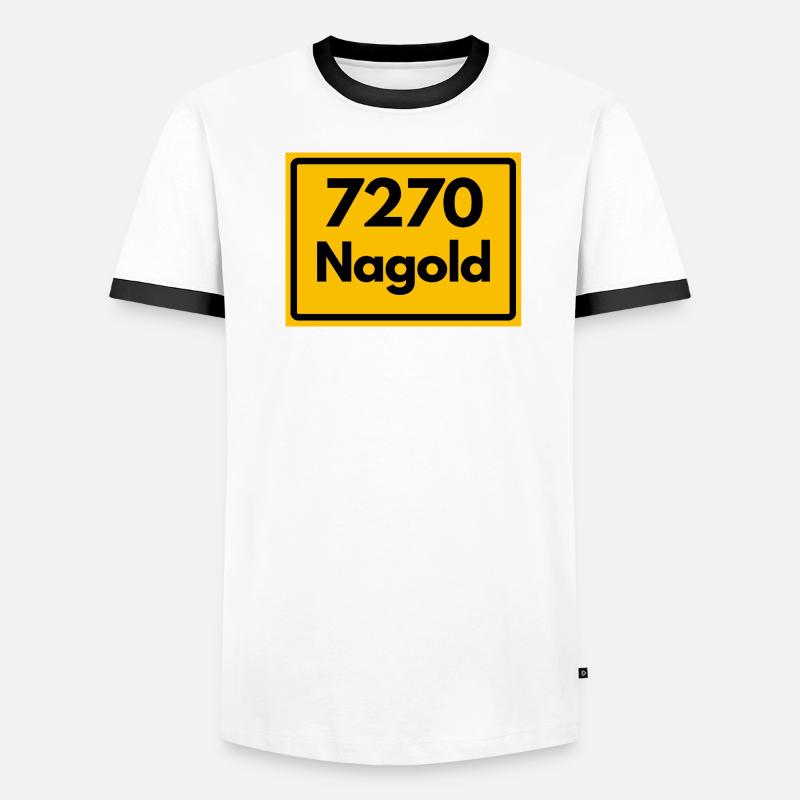 OLD POSTCODE POSTCODE 7270 NAGOLD HEIMATSTOLZ Men's Ringer Shirt