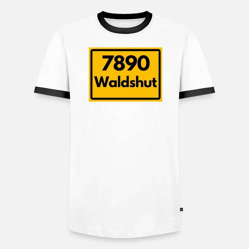 ANCIEN CODE POSTAL RETRO 7890 WALDSHUT HEIMAT T-shirt contrasté Homme