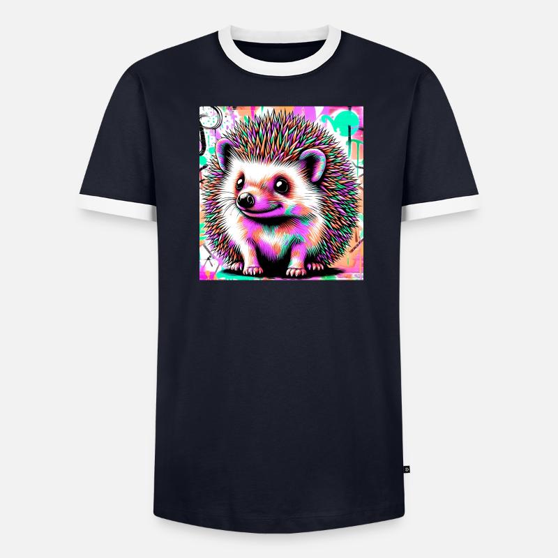 hérisson T-shirt contrasté Homme