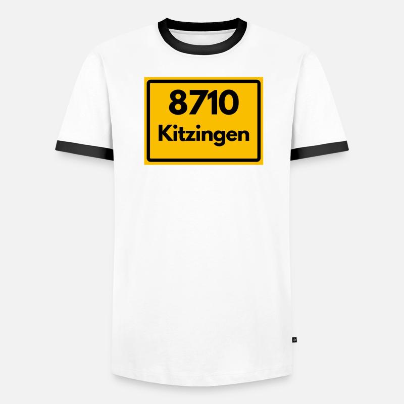 ANCIEN CODE POSTAL 8710 KITZINGEN HEIMATSTOLZ T-shirt contrasté Homme