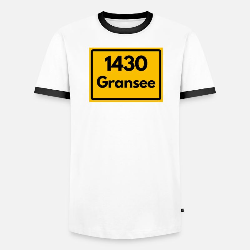 ANCIEN CODE POSTAL RÉTRO 1430 GRANSEE HEIMAT T-shirt contrasté Homme