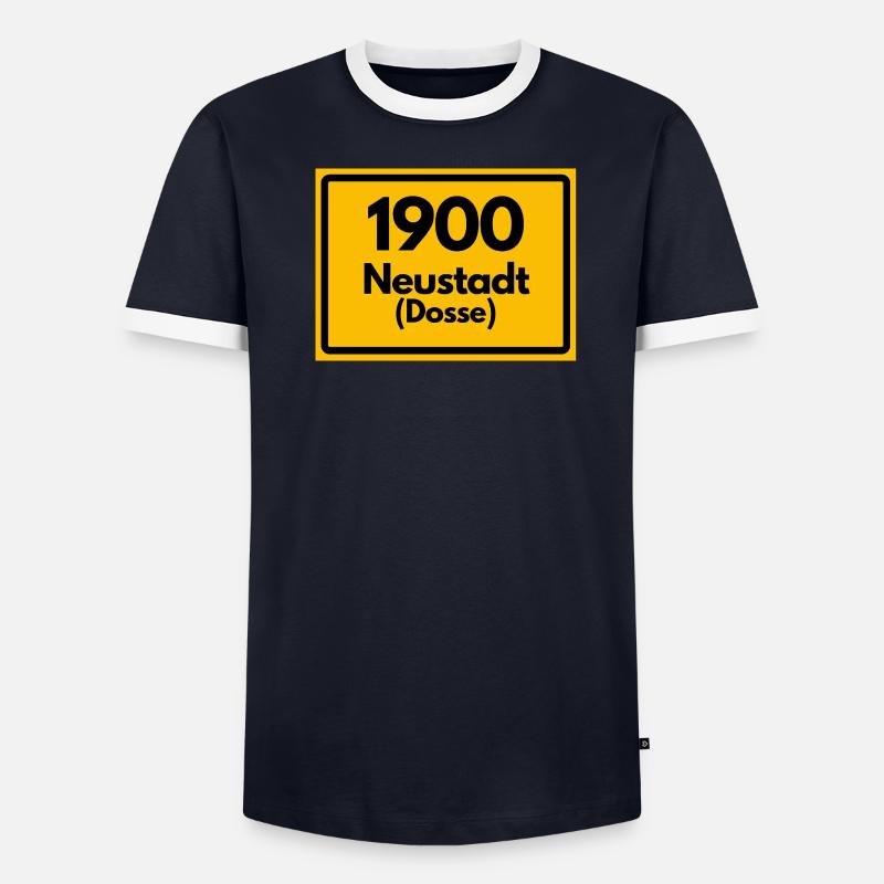 ANCIEN CODE POSTAL RÉTRO 1900 NEUSTADT DOSSE T-shirt contrasté Homme