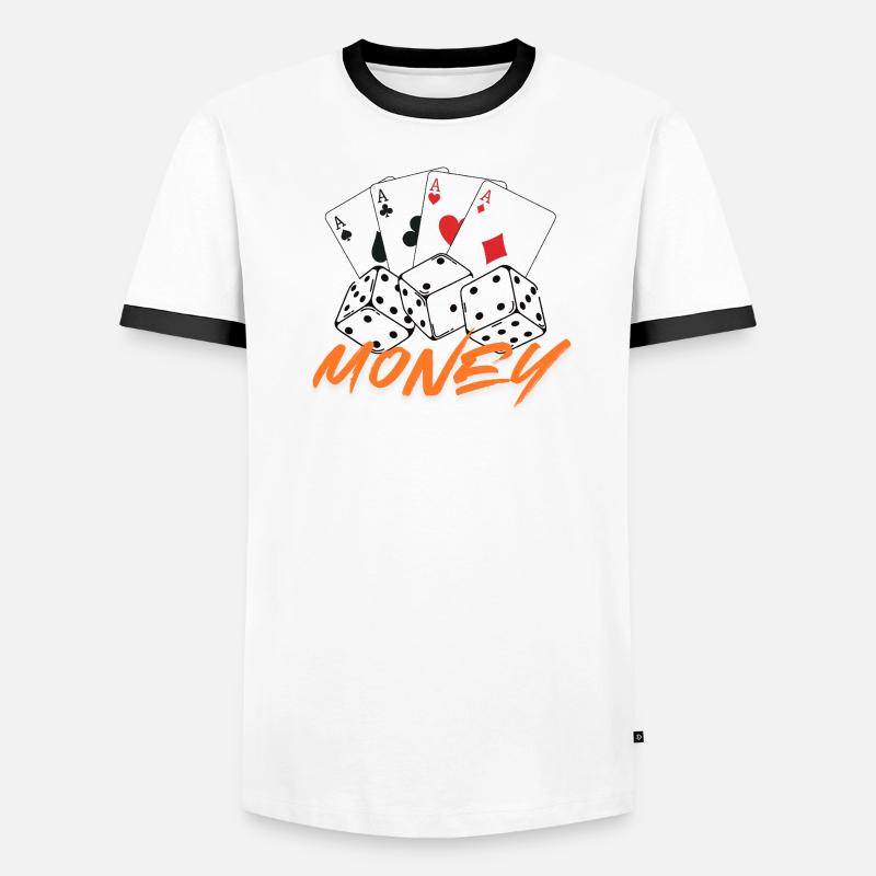 Conception de jeux d’argent génératrice d’argent T-shirt contrasté Homme
