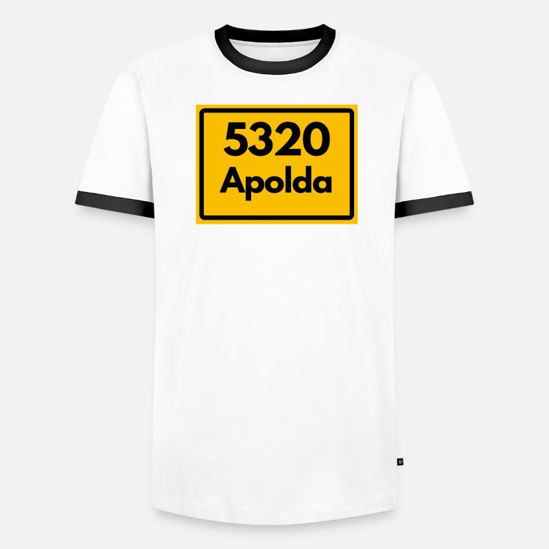 ANCIEN CODE POSTAL 5320 Apolda Glockenstadt T-shirt contrasté Homme