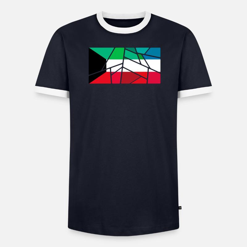 Pavillon Koweït T-shirt contrasté Homme