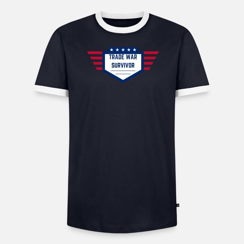 Trade War Survivor - US Edition Männer Kontrast-T-Shirt