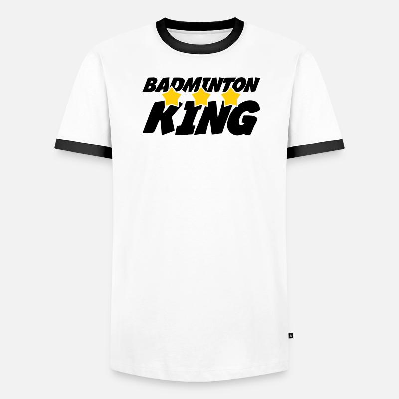 Le Roi du badminton T-shirt contrasté Homme