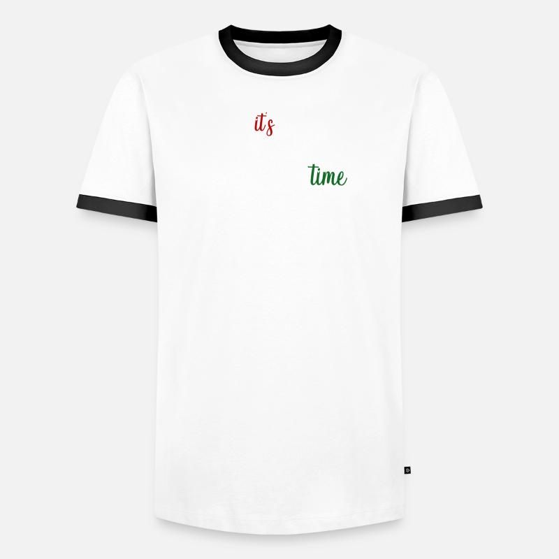 Scénario de Kersttijd : C’est la période de Noël T-shirt contrasté Homme