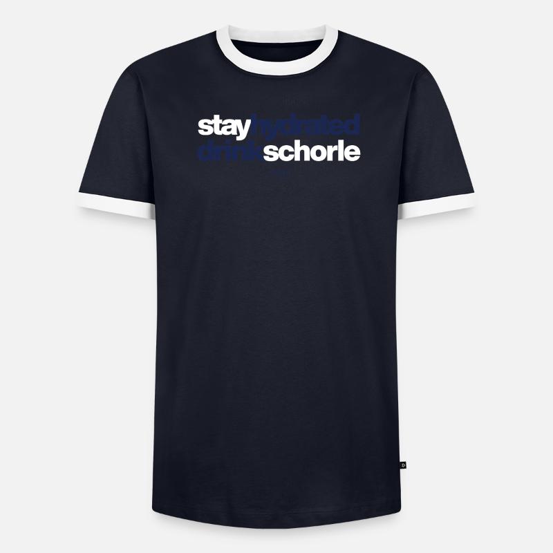 Restez hydraté, boissons spritzer T-shirt contrasté Homme