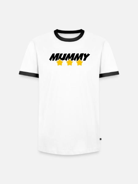 Mama des Jahres - Muttertag - Männer Kontrast-T-Shirt -  - Vorne