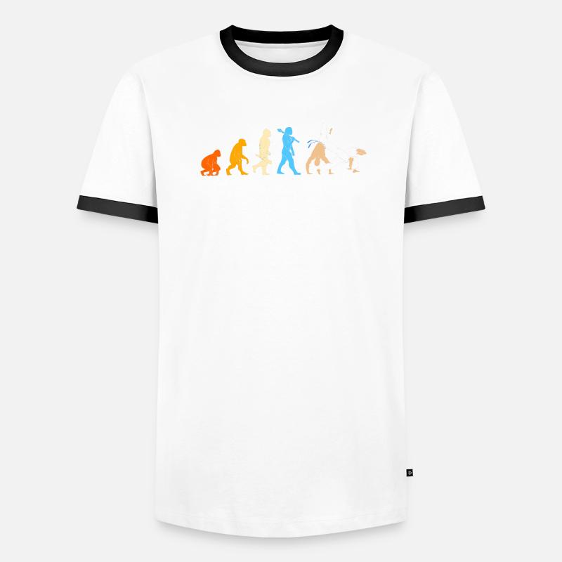 Évolution de la capoeira T-shirt contrasté Homme