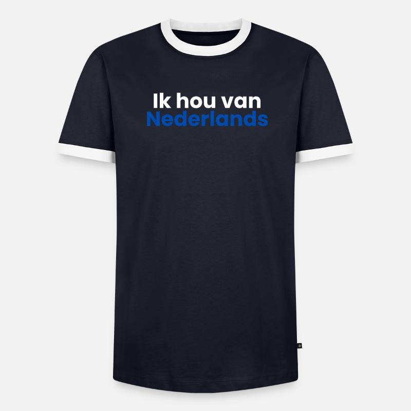 Ich liebe Dutch Männer Kontrast-T-Shirt