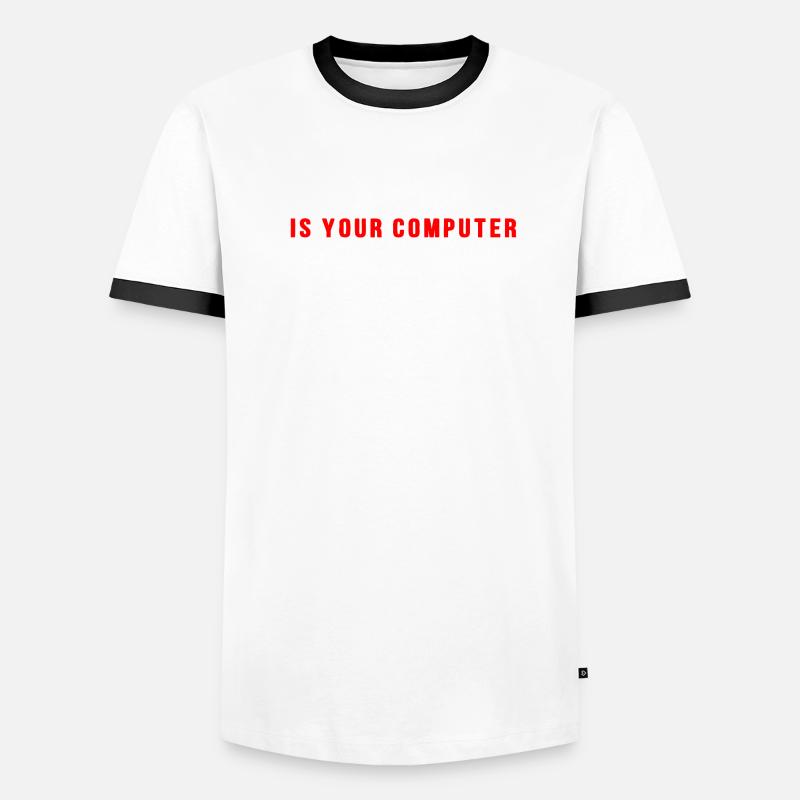 Mein anderer Computer ist dein Computer Männer Kontrast-T-Shirt