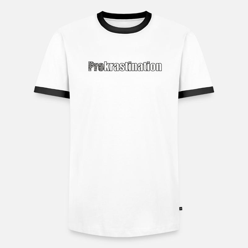 Prokrastination Männer Kontrast-T-Shirt