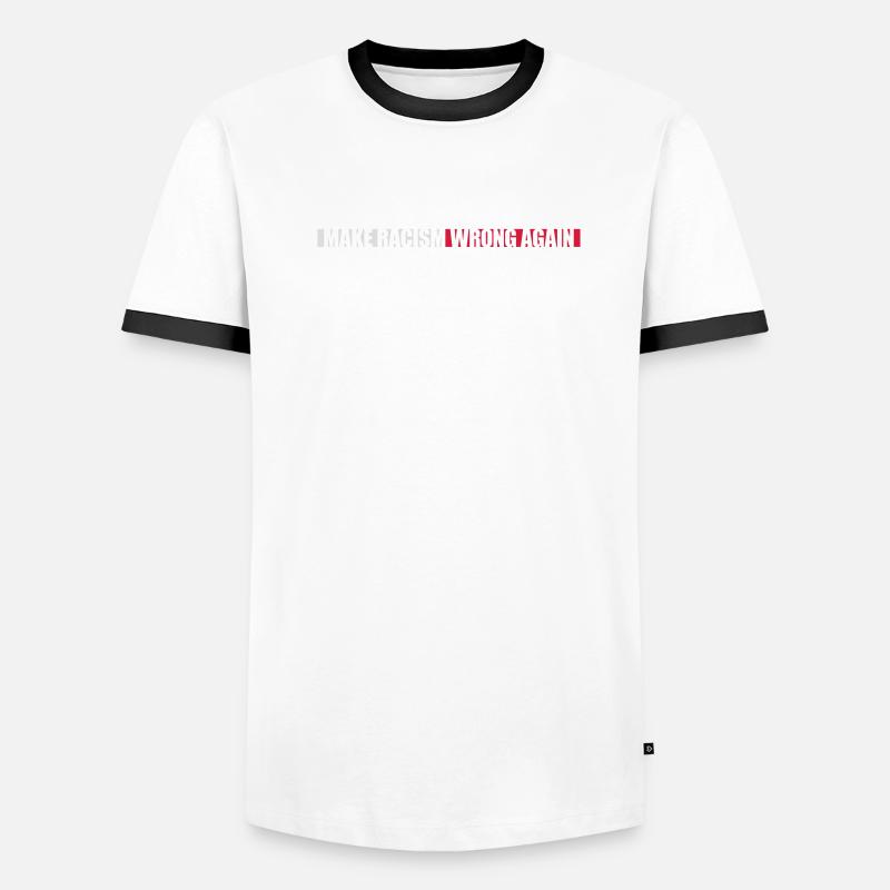 make racism wrong again Men's Ringer Shirt
