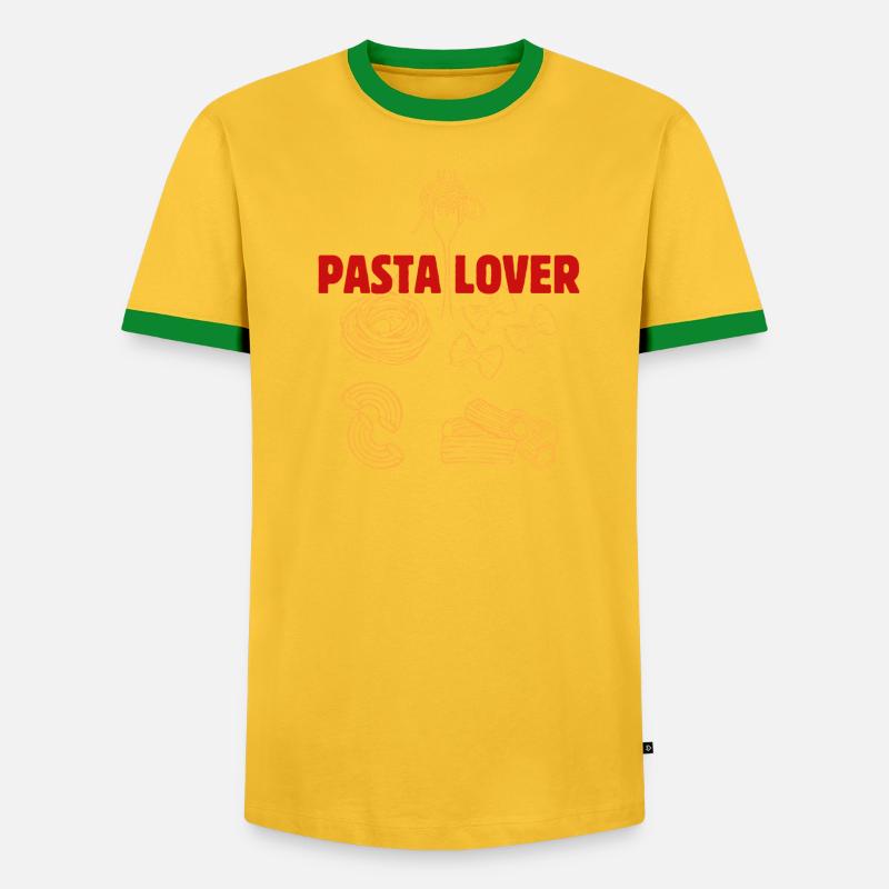 Pasta Lover Pattern - Men's Ringer Shirt - undefined
