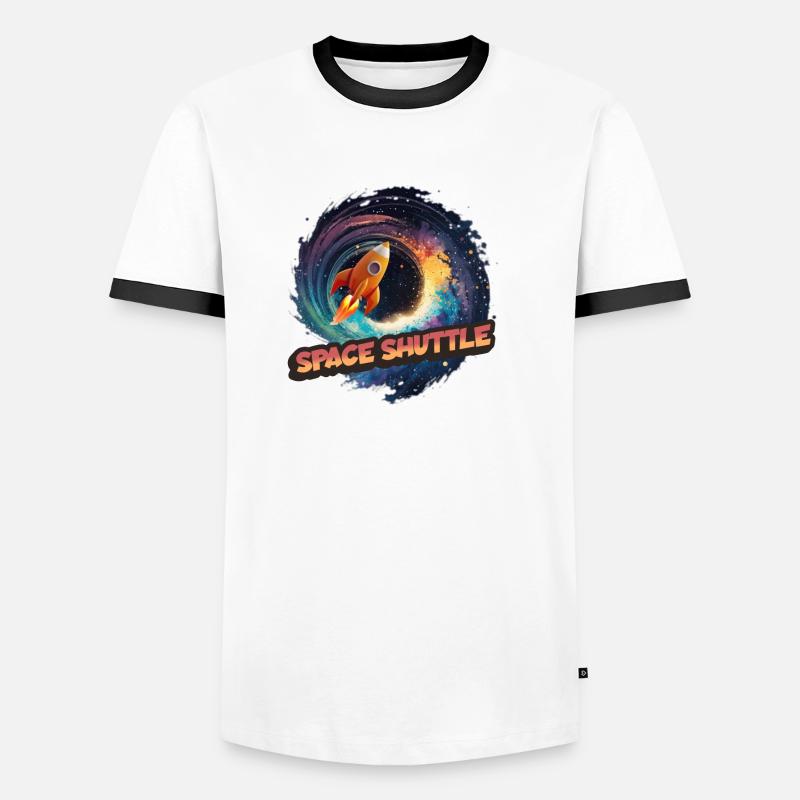Navette spatiale : le vaisseau spatial ailé T-shirt contrasté Homme